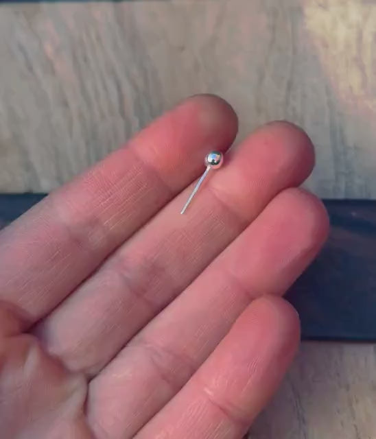 Sterling Silver Ball Studs Multi Size / Everyday Earrings / Hypoallergenic / Minimalist / Contemporary Jewellery