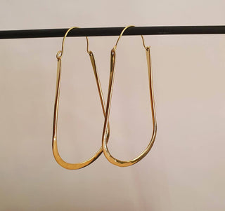 Minimalist Ibiza Brass Hoops / Chic Ethnic Boho Classic XL Bohemian Chic Gypsy Spiral Hippie Hiphop Festival Tribal style