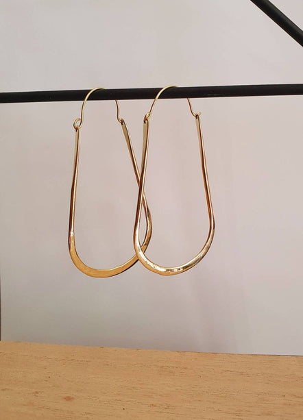 Minimalist Ibiza Brass Hoops / Chic Ethnic Boho Classic XL Bohemian Chic Gypsy Spiral Hippie Hiphop Festival Tribal style
