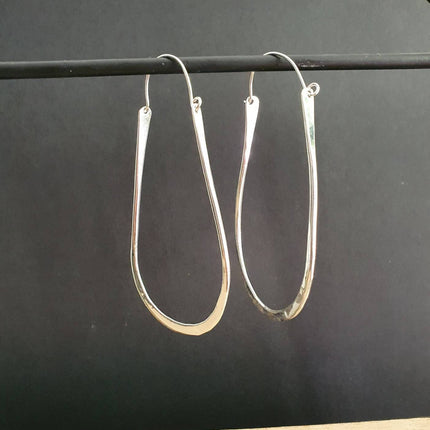 Minimalist Ibiza Silver Hoops / Chic Ethnic Boho Classic XL Bohemian Chic Gypsy Spiral Hippie Hiphop Festival Tribal style