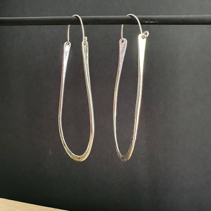 Minimalist Ibiza Silver Hoops / Chic Ethnic Boho Classic XL Bohemian Chic Gypsy Spiral Hippie Hiphop Festival Tribal style