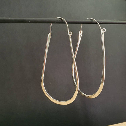 Minimalist Ibiza Silver Hoops / Chic Ethnic Boho Classic XL Bohemian Chic Gypsy Spiral Hippie Hiphop Festival Tribal style