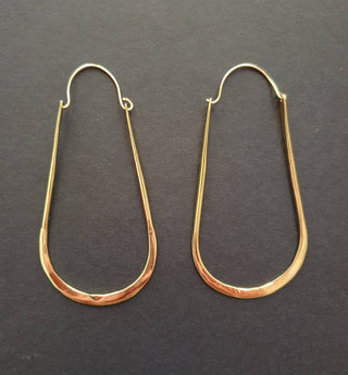 Minimalist Ibiza Brass Hoops / Chic Ethnic Boho Classic XL Bohemian Chic Gypsy Spiral Hippie Hiphop Festival Tribal style