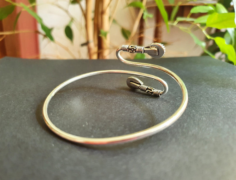 Spiral Boho Bracelet / Cornelian / Brass / Arm Bracelet / Red Stone /Ethnic / Rustic / Bohemian / Hippie / Gypsy / Adjustable
