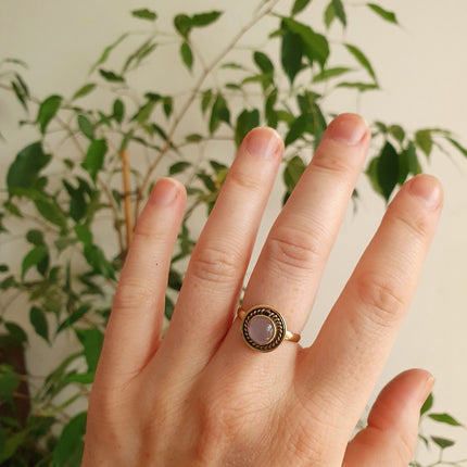 Modern style Brass & Rose Quartz / Boho / Bohemian / Psy / Rustic / Tribal / Gypsy / Festival / Healing / Festival 