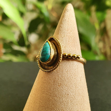 Ethnic style Brass & Turquoise / Boho / Bohemian / Psy / Rustic / Tribal / Gypsy / Festival / Healing / Festival 