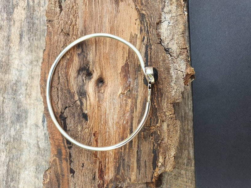 Silver Moonstone Arrow Bracelet / Bangle / Ethnic / Rustic / Bohemian / Hippie / Gypsy / Psy / Chic / Jewellery / Body / Adjustable