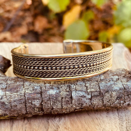 Women's Brass Cuff Bracelet / Boho / Textured / Rustic / Bohemian / Hippie / Gypsy / Jewellery / Adjustable
