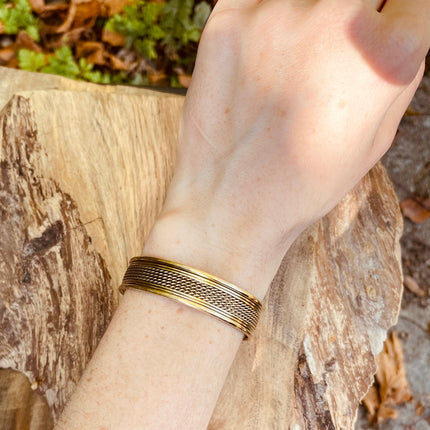Women's Brass Cuff Bracelet / Boho / Textured / Rustic / Bohemian / Hippie / Gypsy / Jewellery / Adjustable