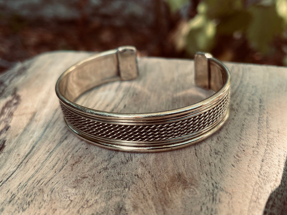 Women's Brass Cuff Bracelet / Boho / Textured / Rustic / Bohemian / Hippie / Gypsy / Jewellery / Adjustable