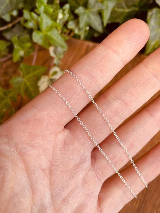 Sterling Silver Chain Necklace Adjustable / Delicate / Dainty Jewelery / Modern / Contemporary jewellery / Boho style